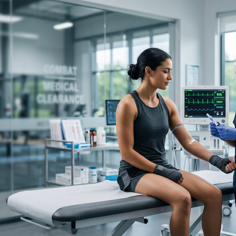 Combat sports medical clearance panel hero image